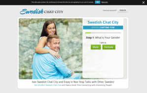 Swedish Chat City Homepage Image